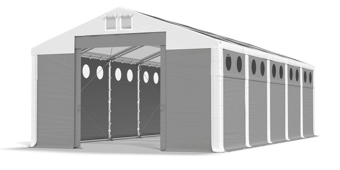 Brána stanu otvorená