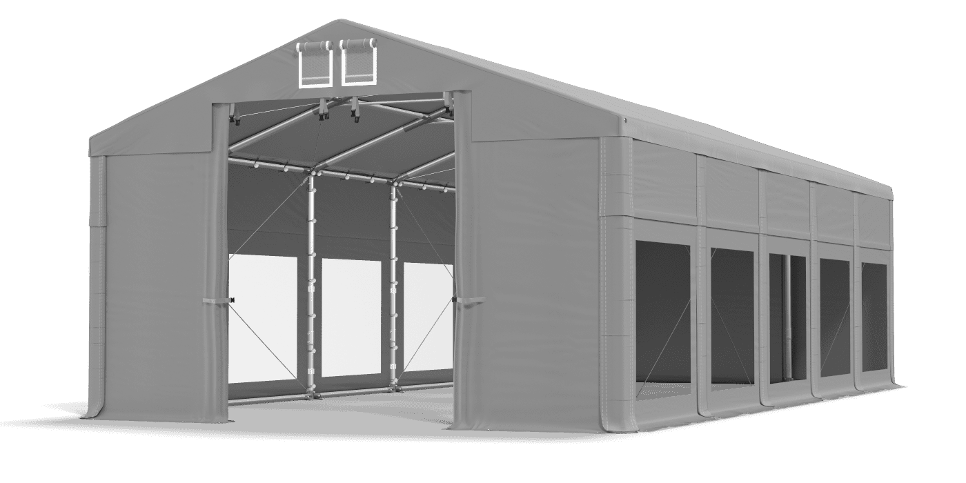 Brána stanu otvorená