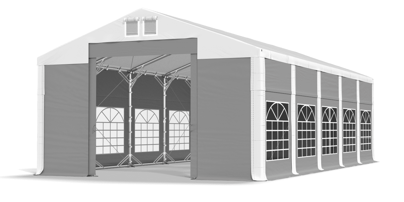 Brána stanu otvorená