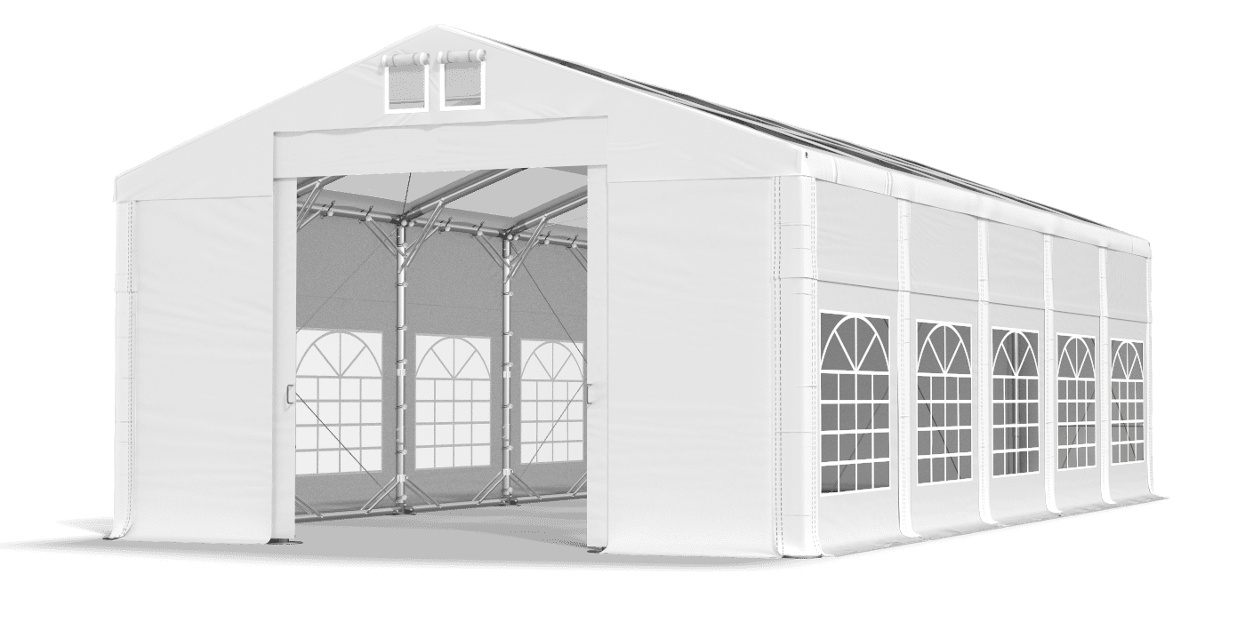 Brána stanu otvorená