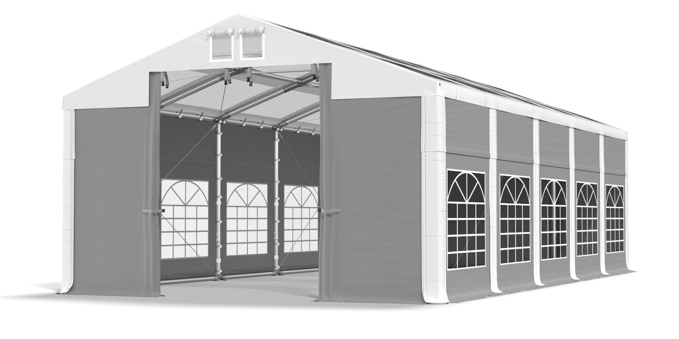 Brána stanu otvorená