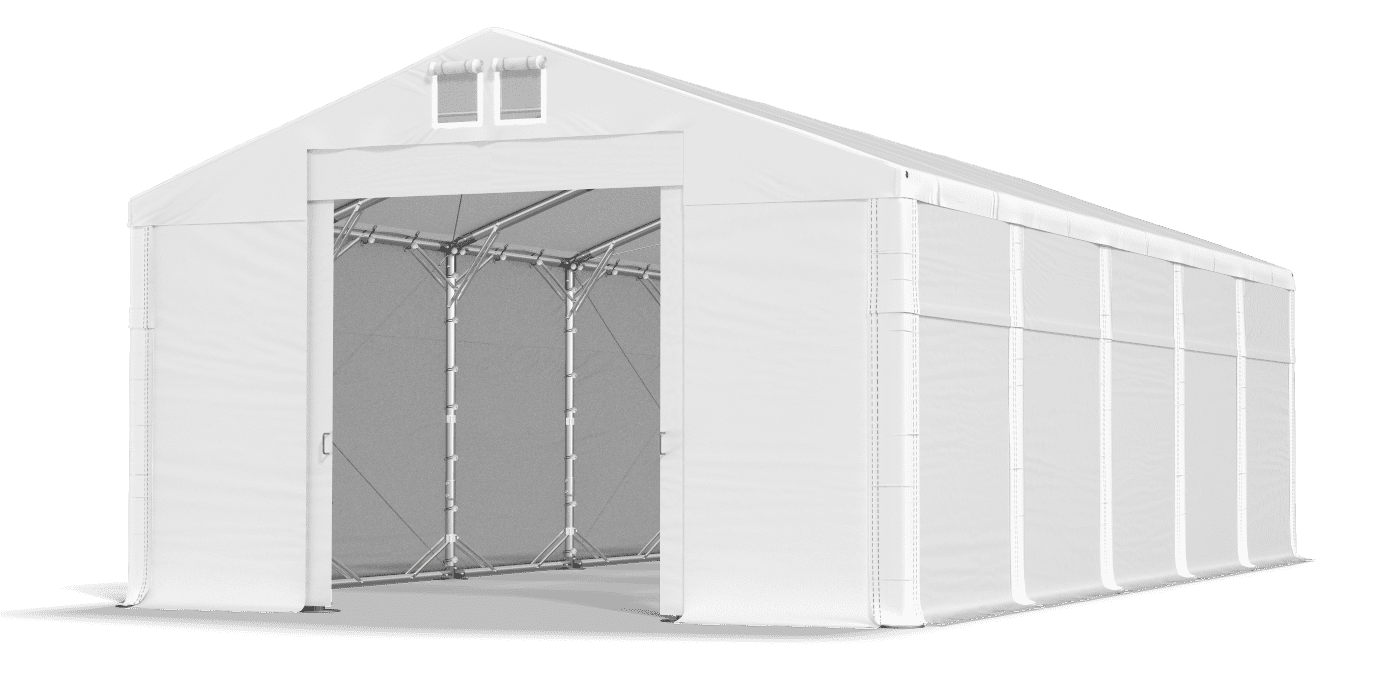 Brána stanu otvorená