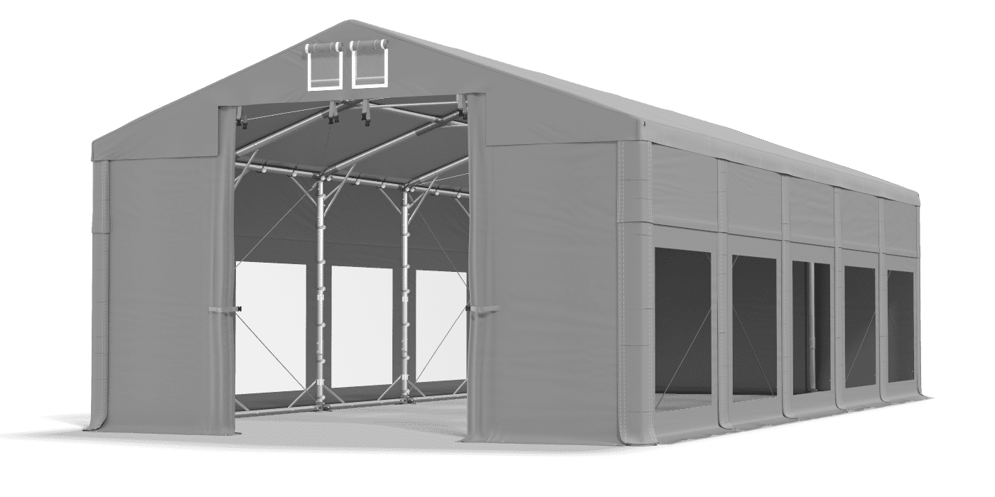 Brána stanu otvorená