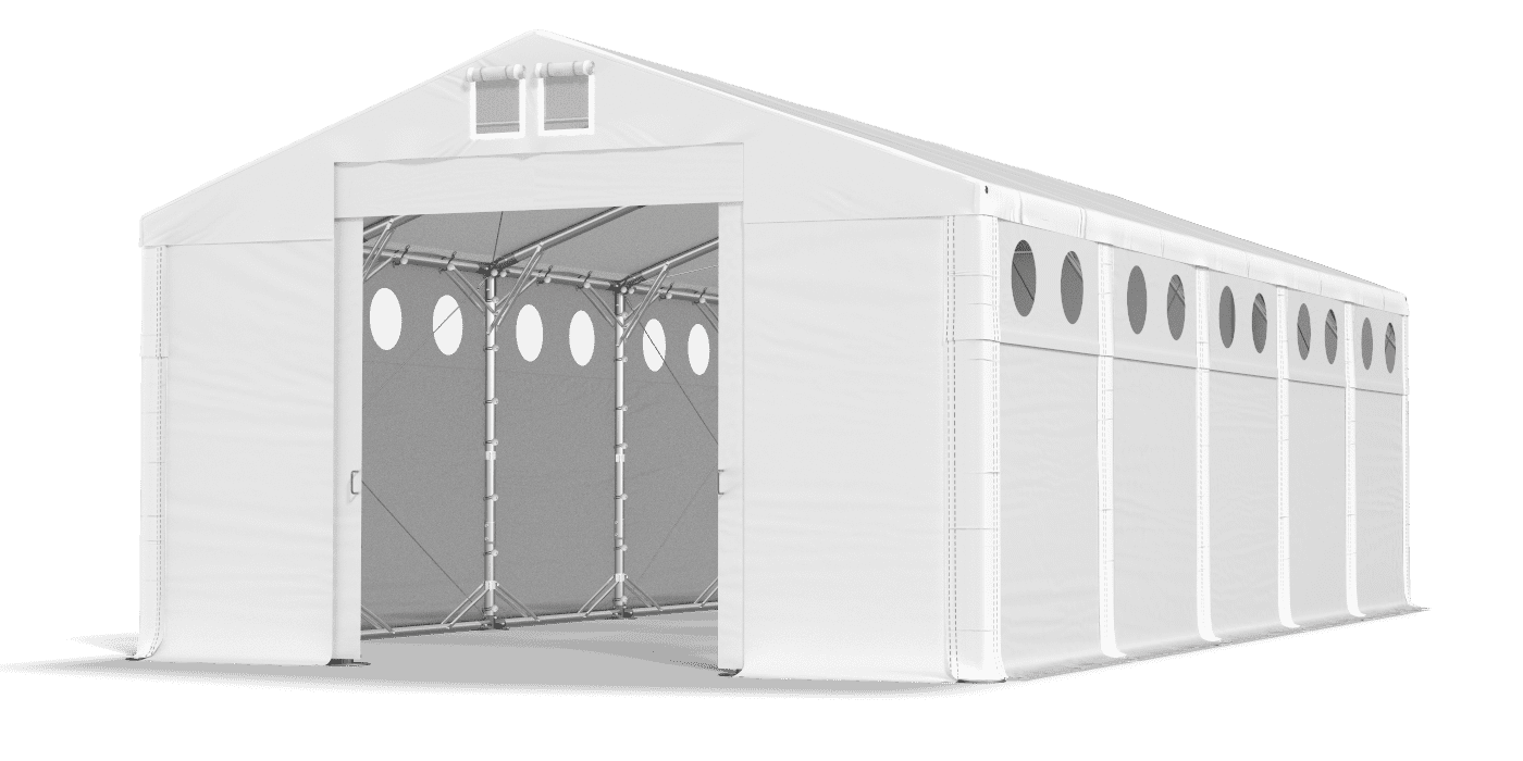 Brána stanu otvorená