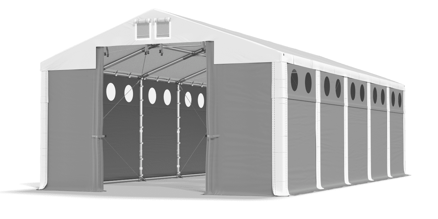 Brána stanu otvorená