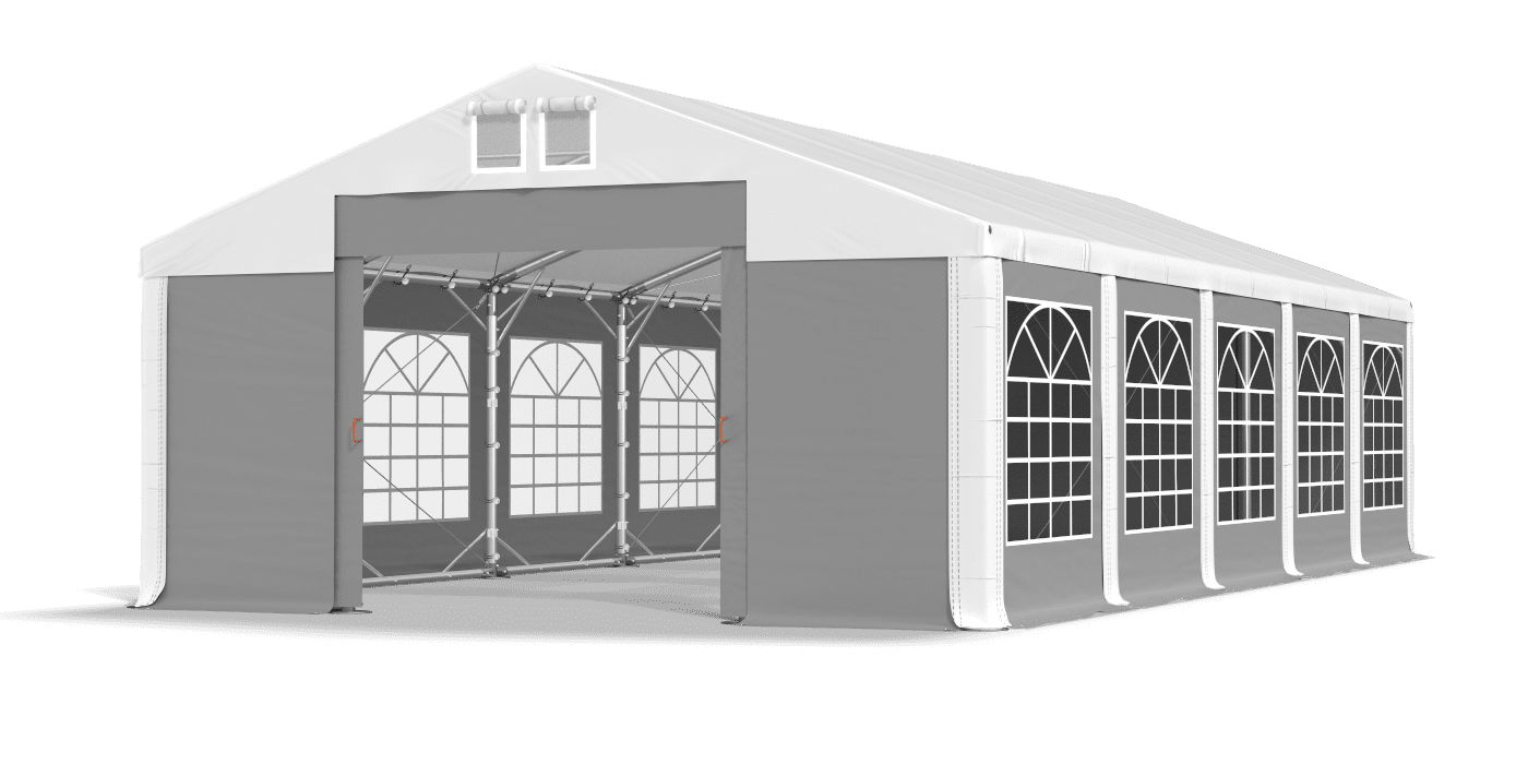 Brána stanu otvorená