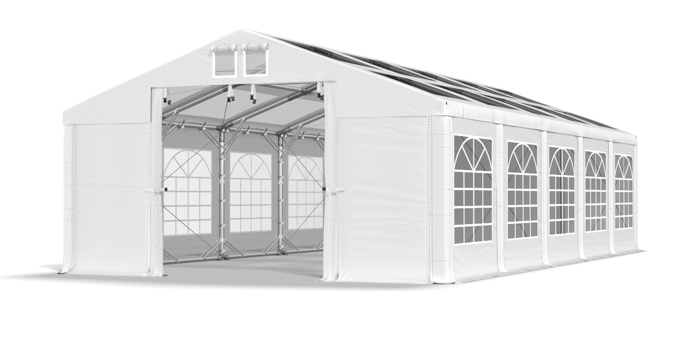 Brána stanu otvorená