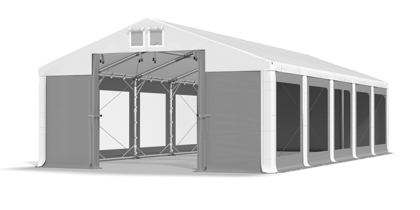 Brána stanu otvorená