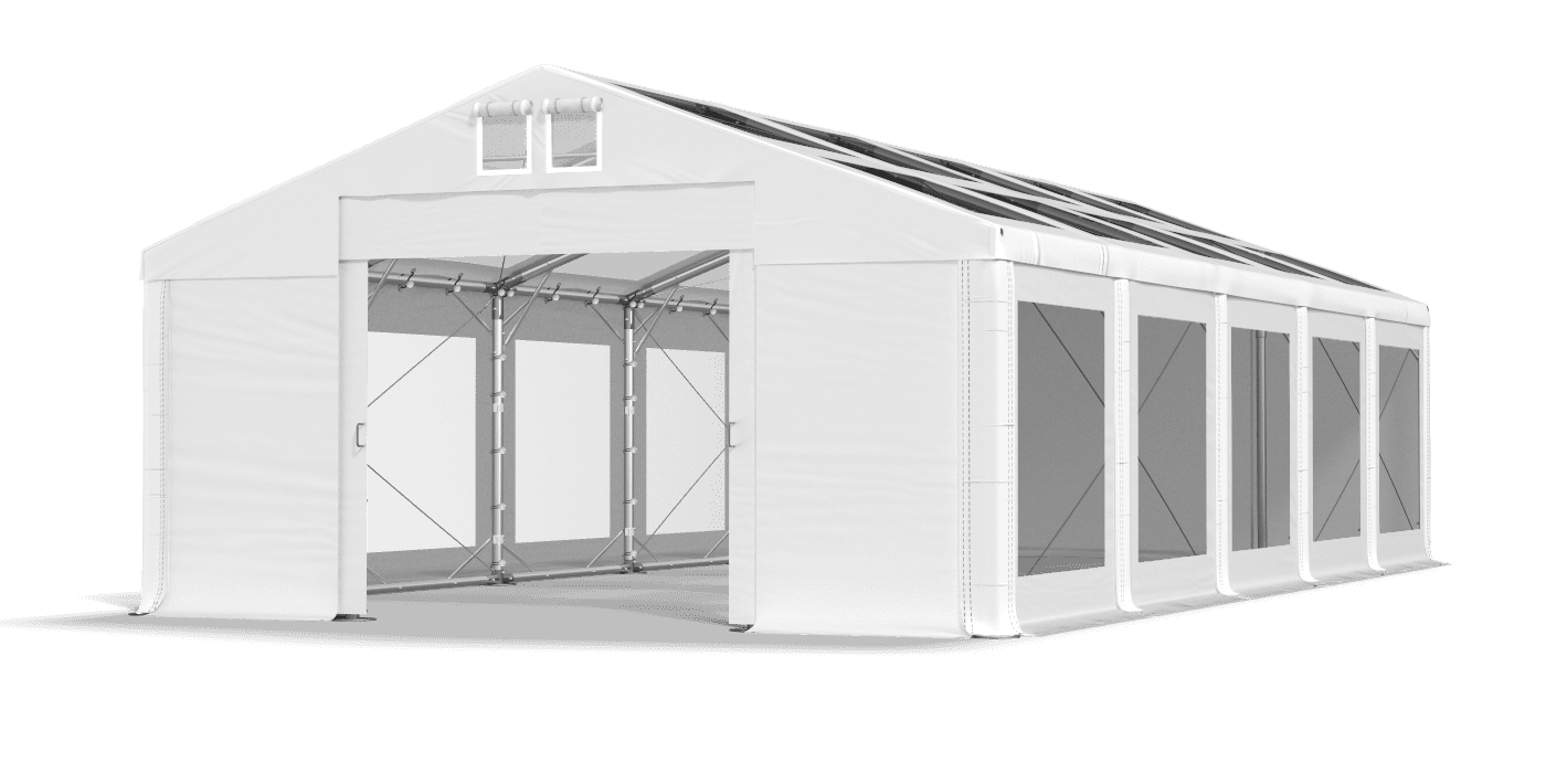 Brána stanu otvorená