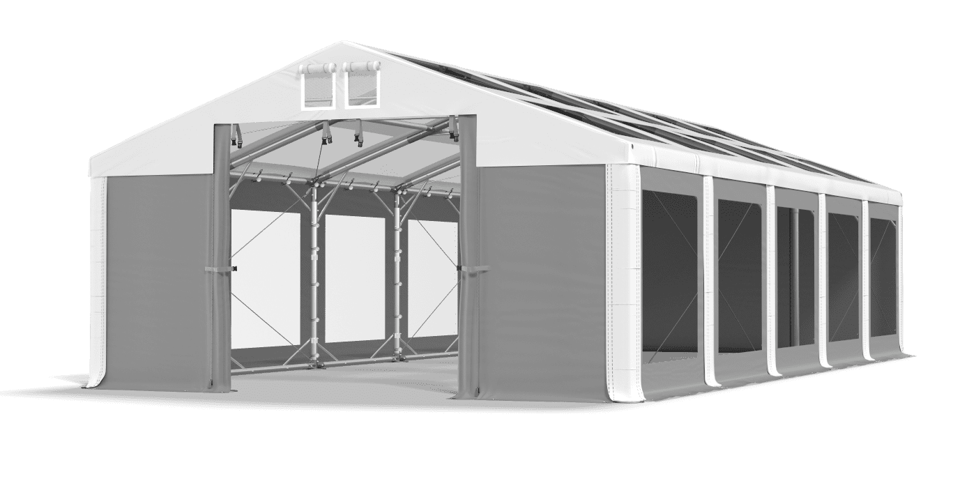 Brána stanu otvorená