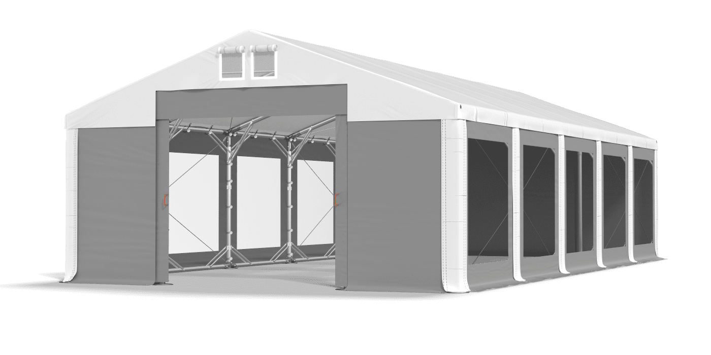 Brána stanu otvorená