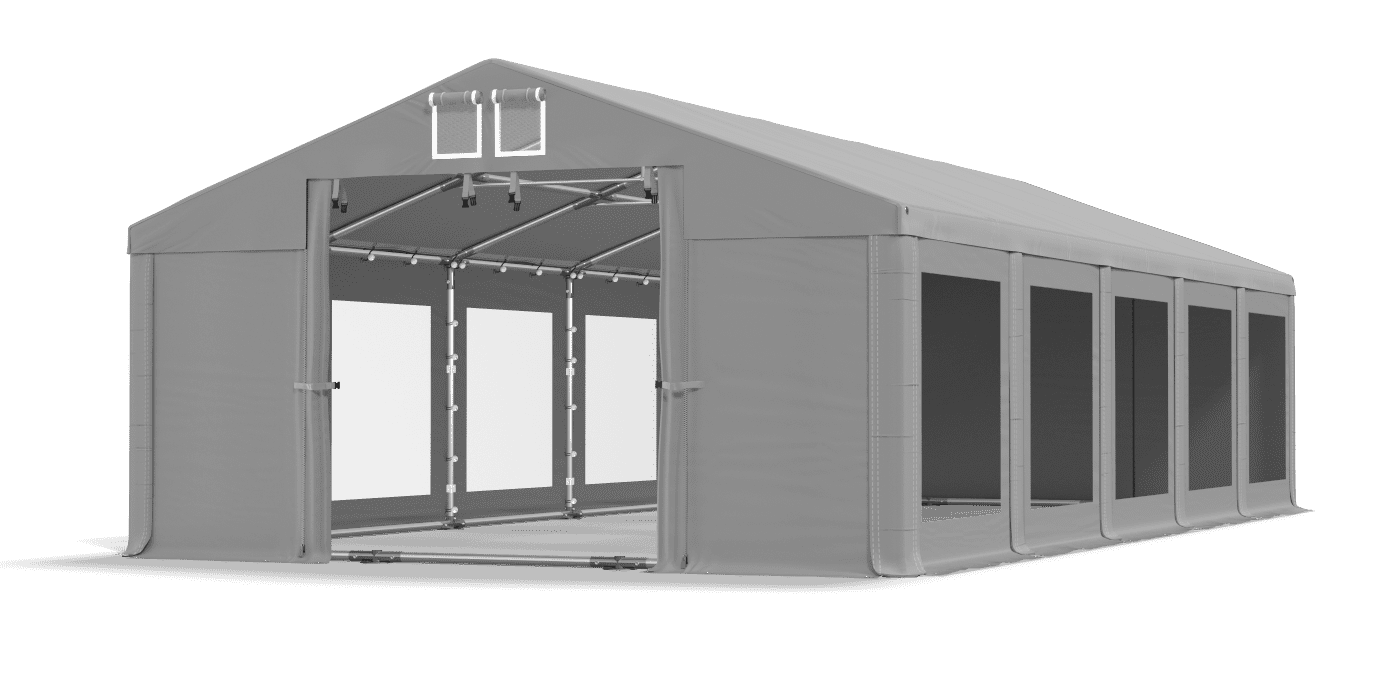 Brána stanu otvorená