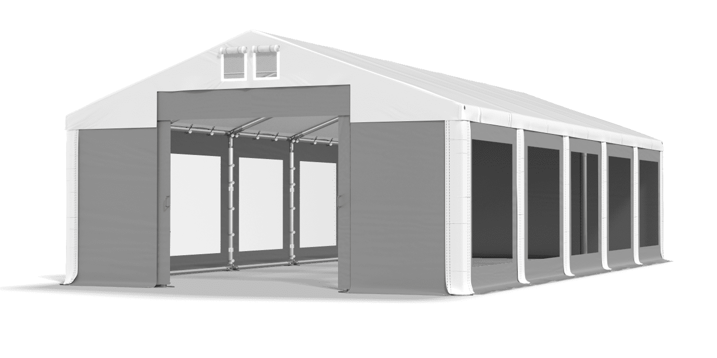 Brána stanu otvorená