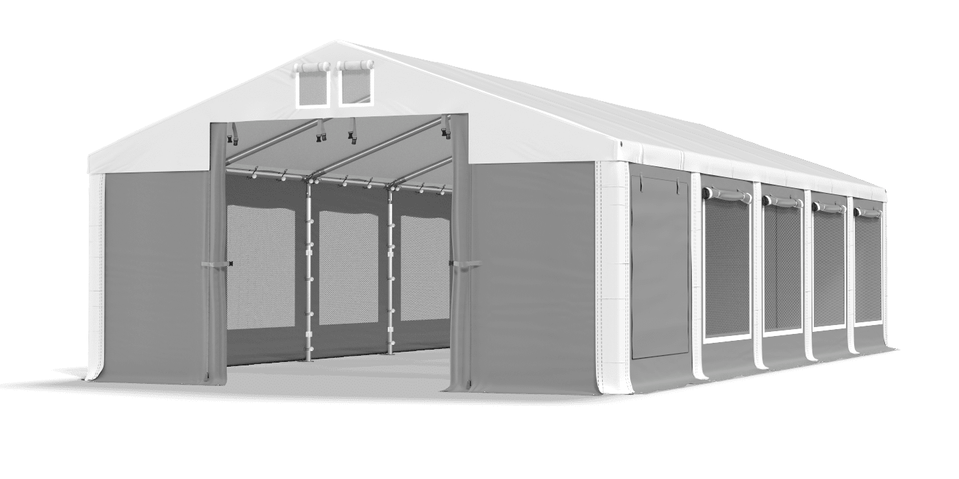 Brána stanu otvorená