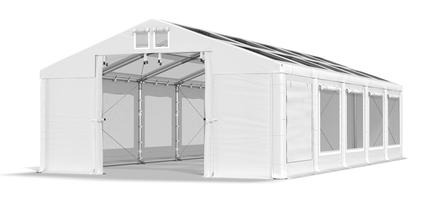 Brána stanu otvorená