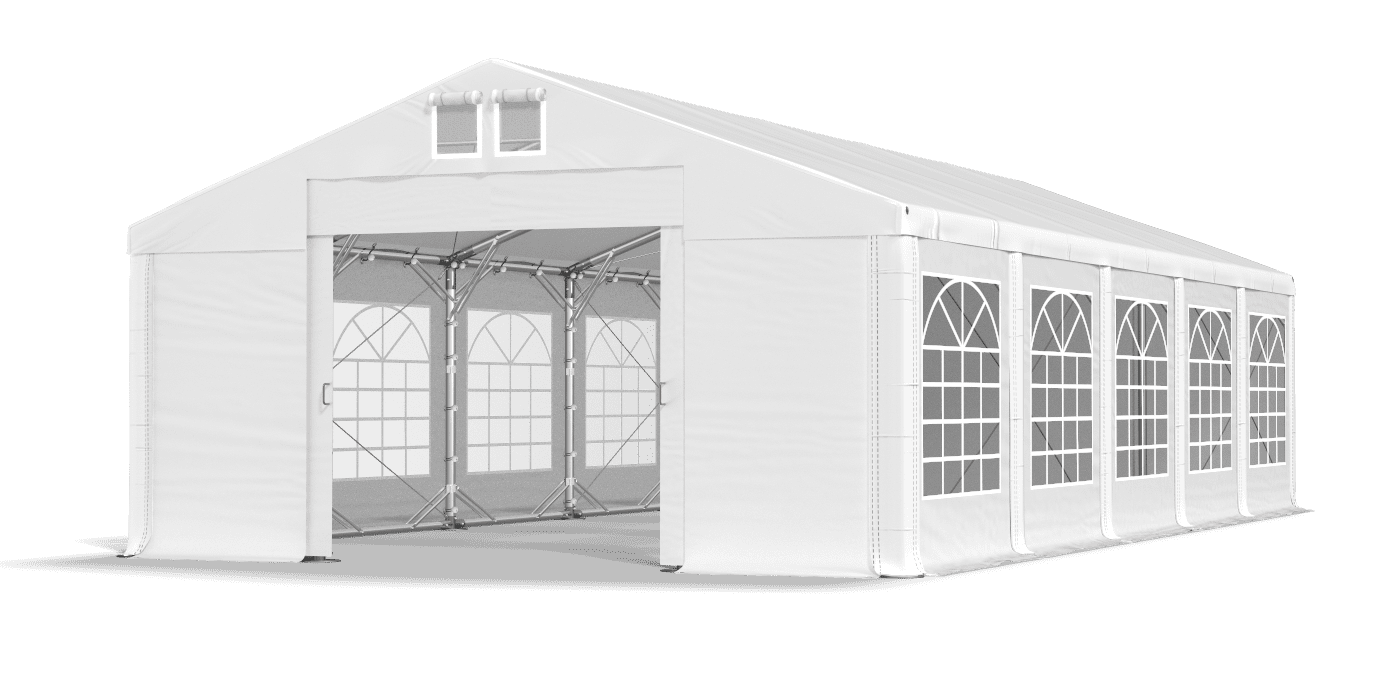 Brána stanu otvorená