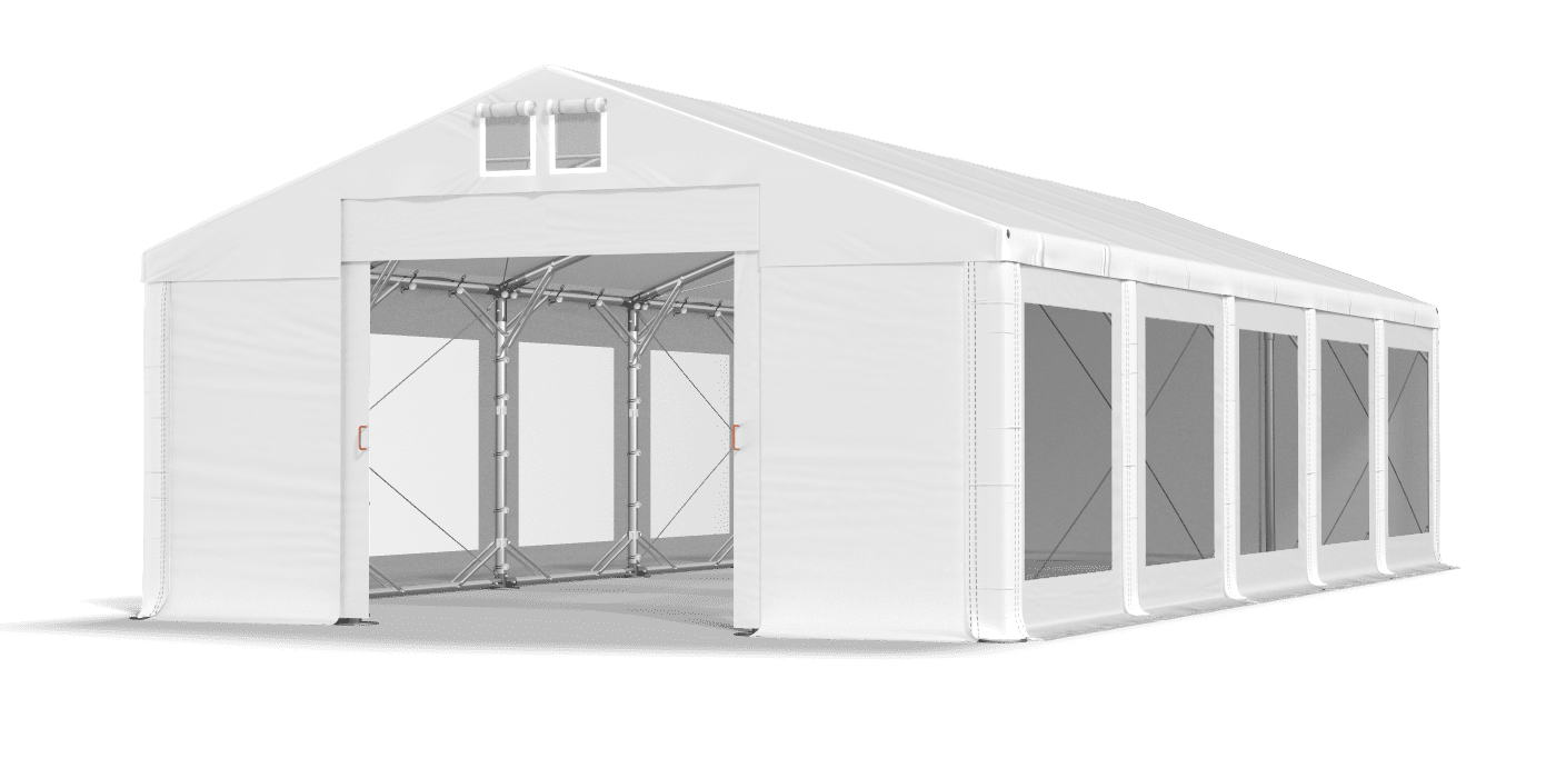 Brána stanu otvorená