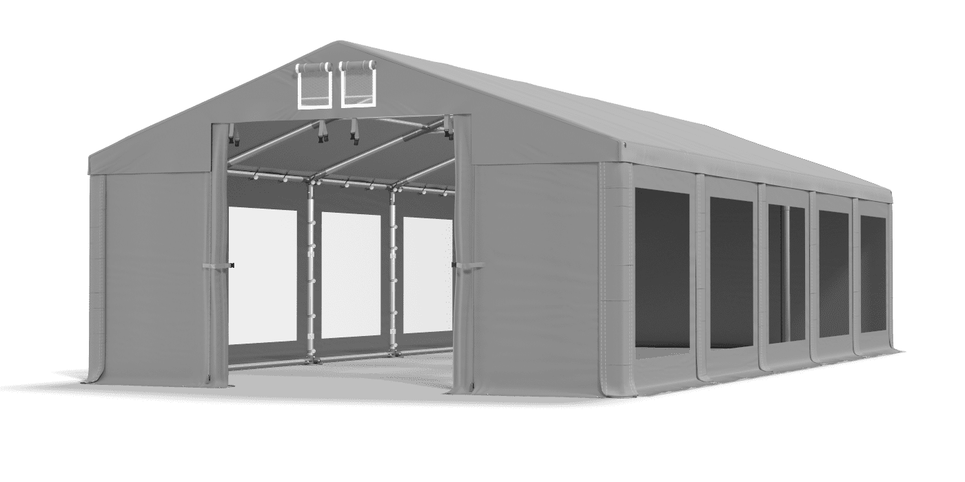 Brána stanu otvorená