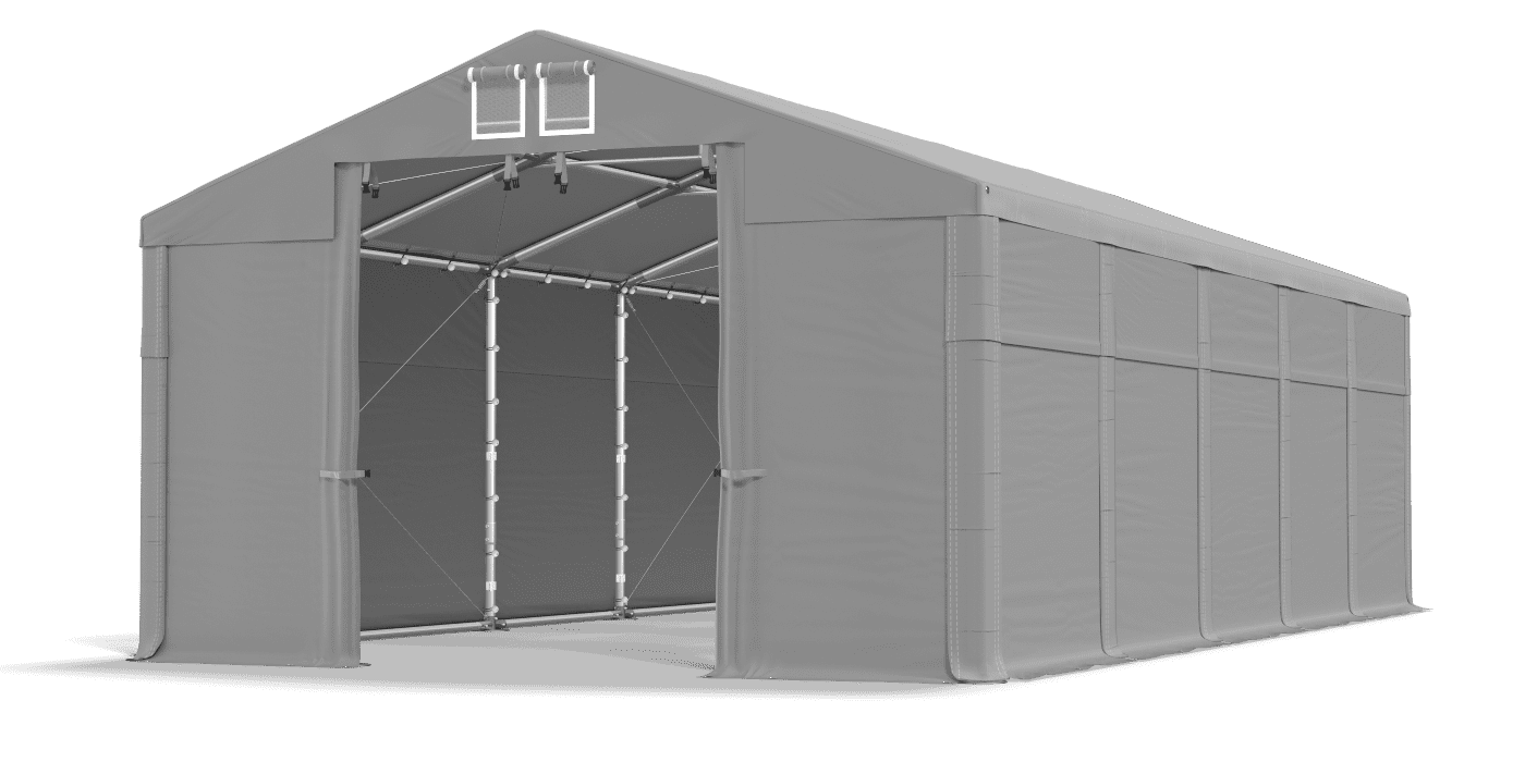 Brána stanu otvorená