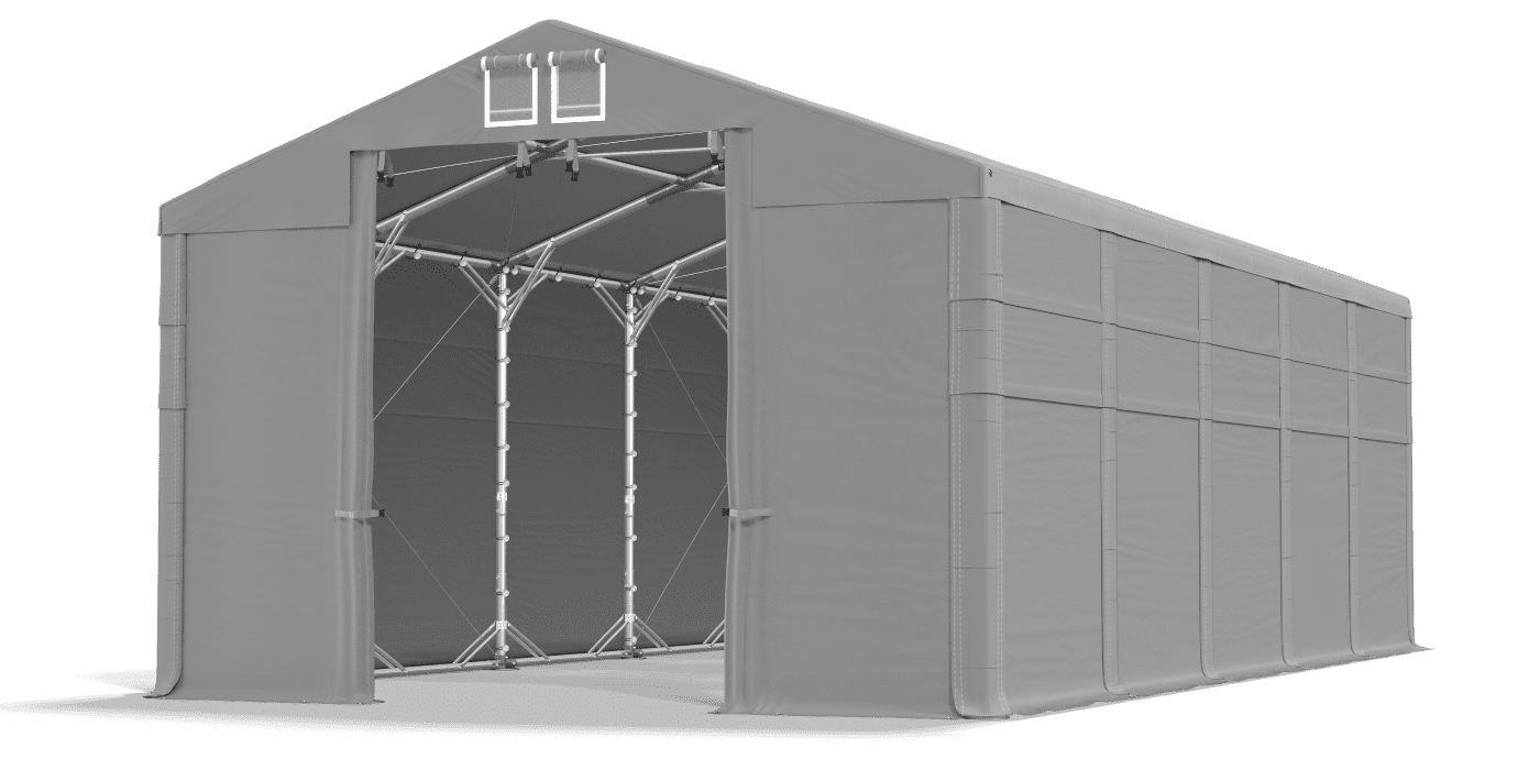 Brána stanu otvorená