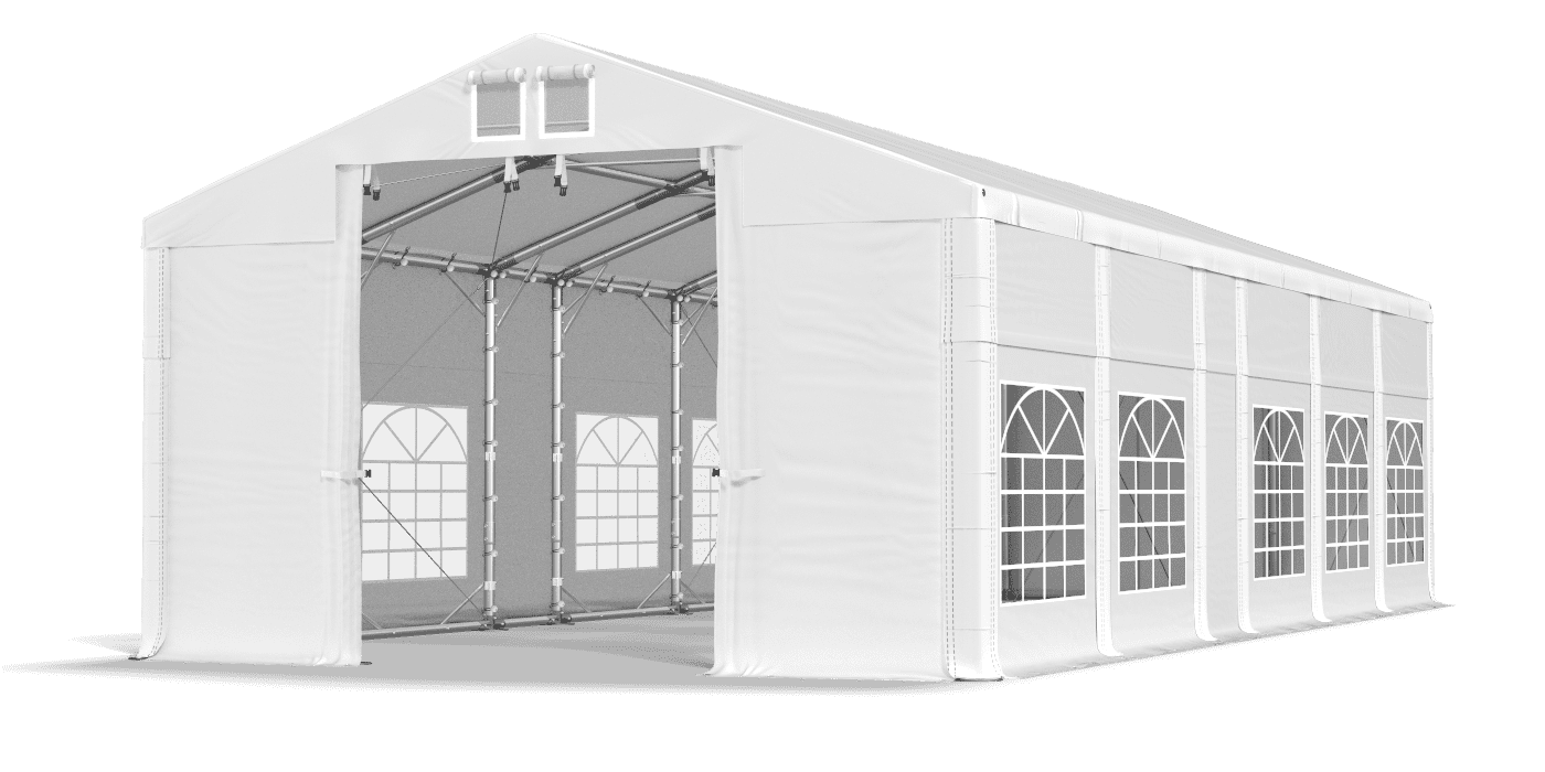 Brána stanu otvorená