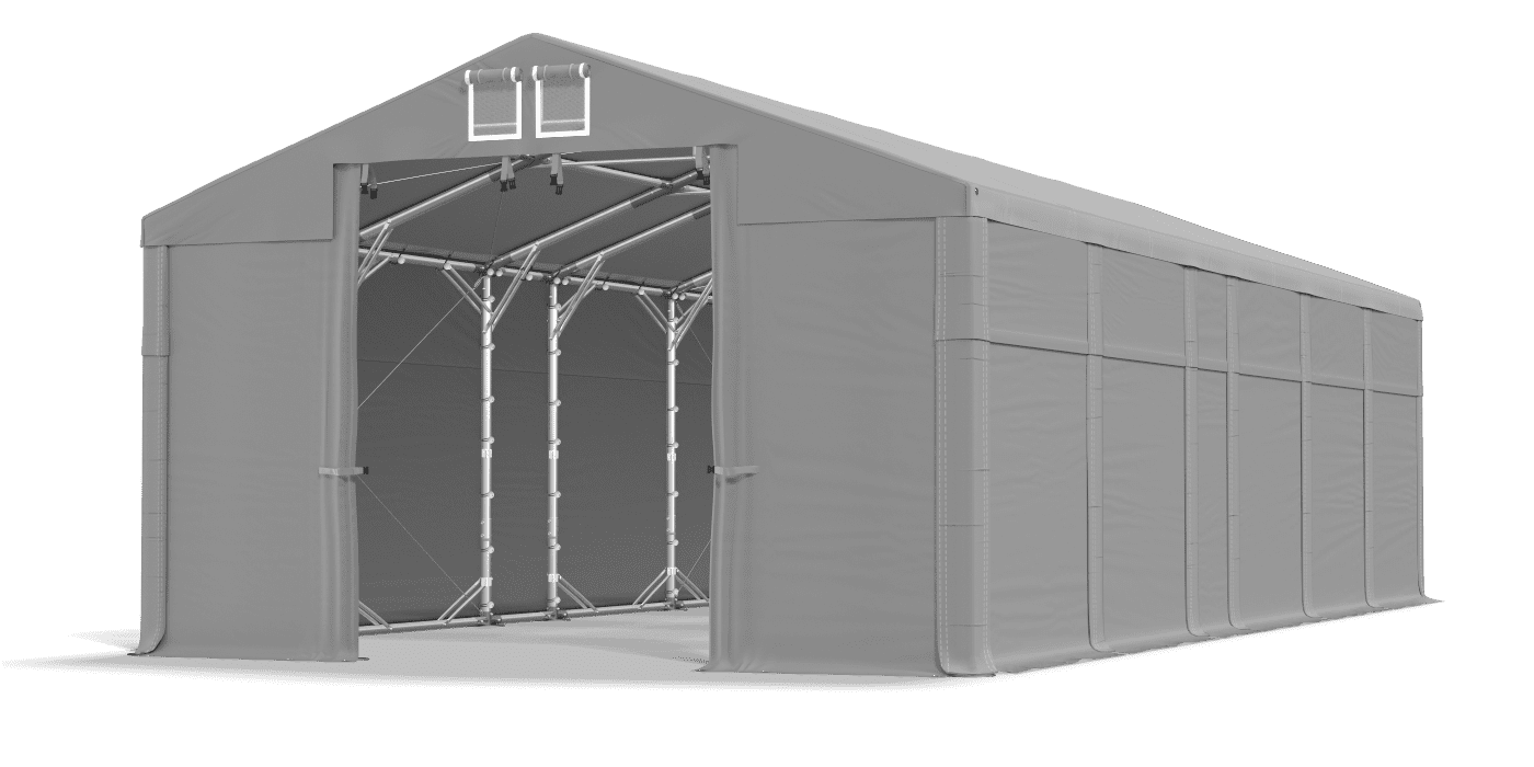 Brána stanu otvorená