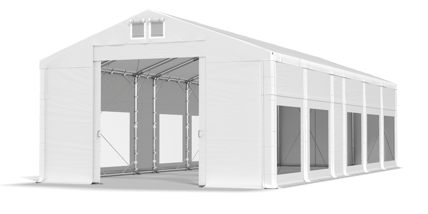 Brána stanu otvorená