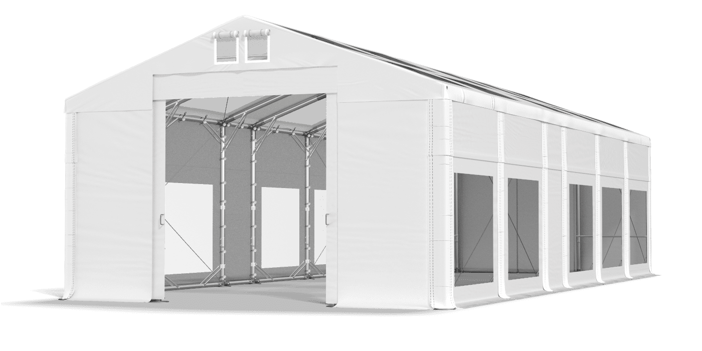 Brána stanu otvorená