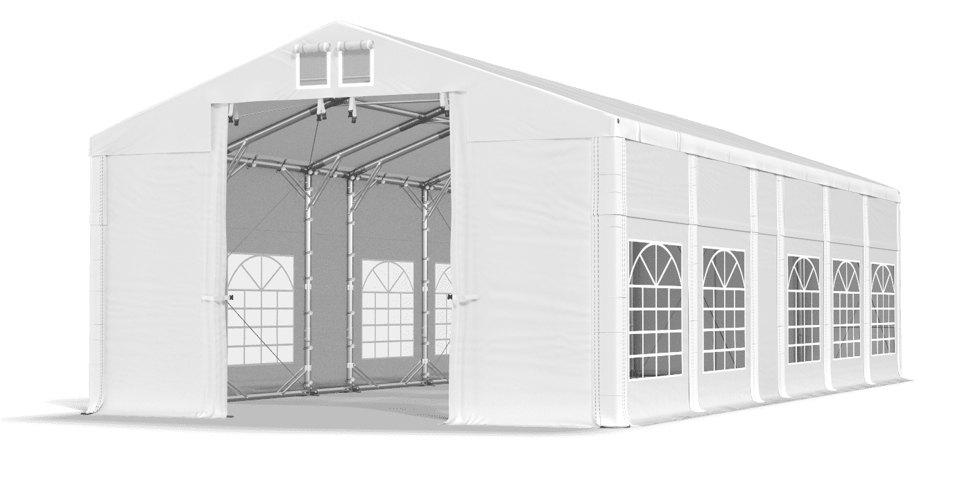 Brána stanu otvorená