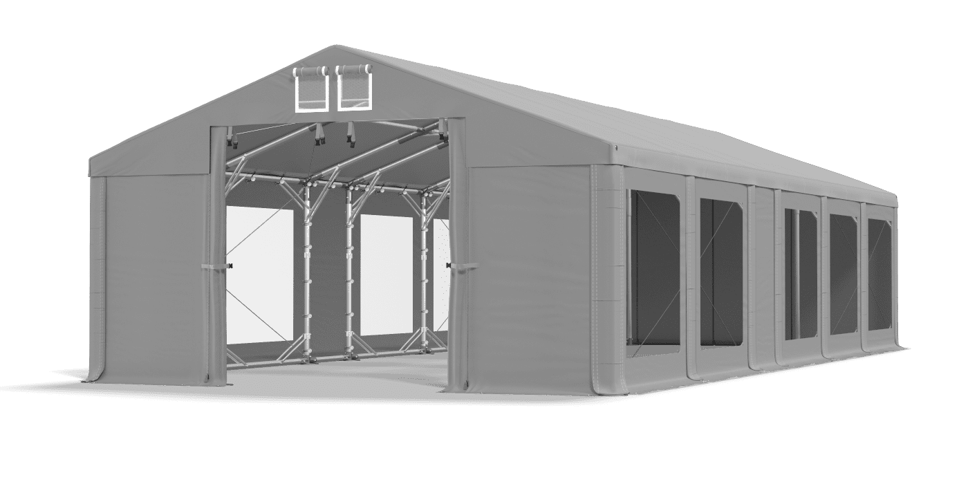 Brána stanu otvorená