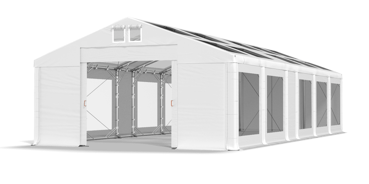 Brána stanu otvorená