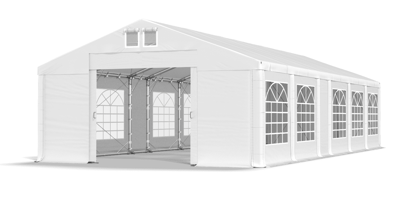 Brána stanu otvorená