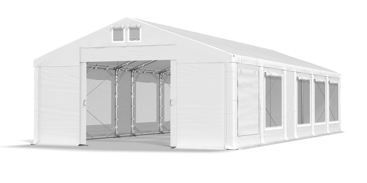 Brána stanu otvorená