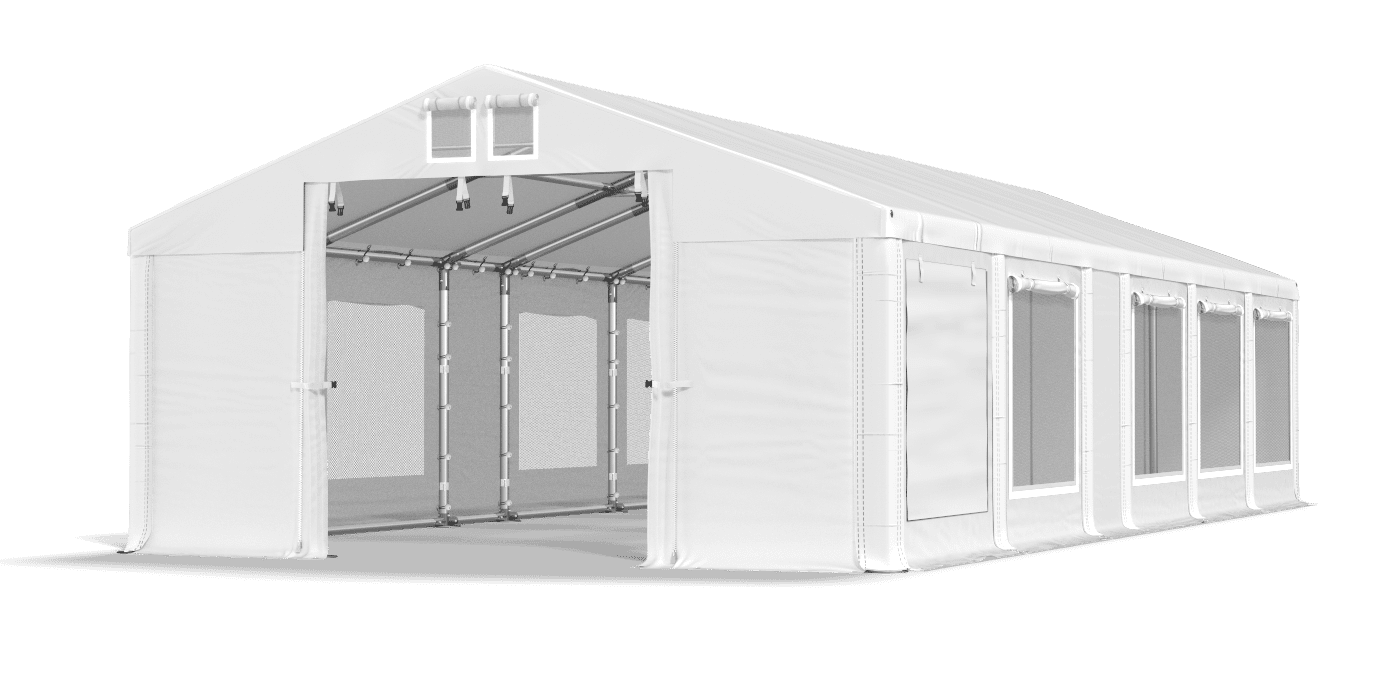 Brána stanu otvorená