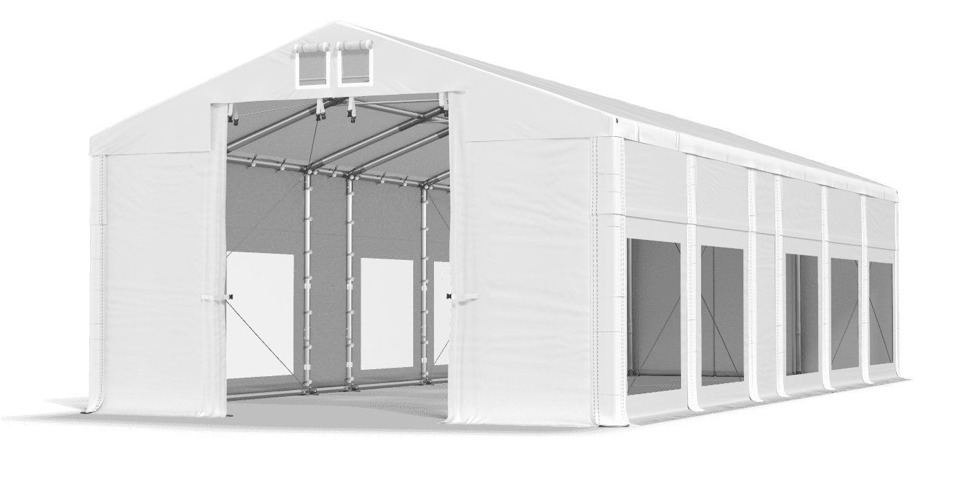 Brána stanu otvorená