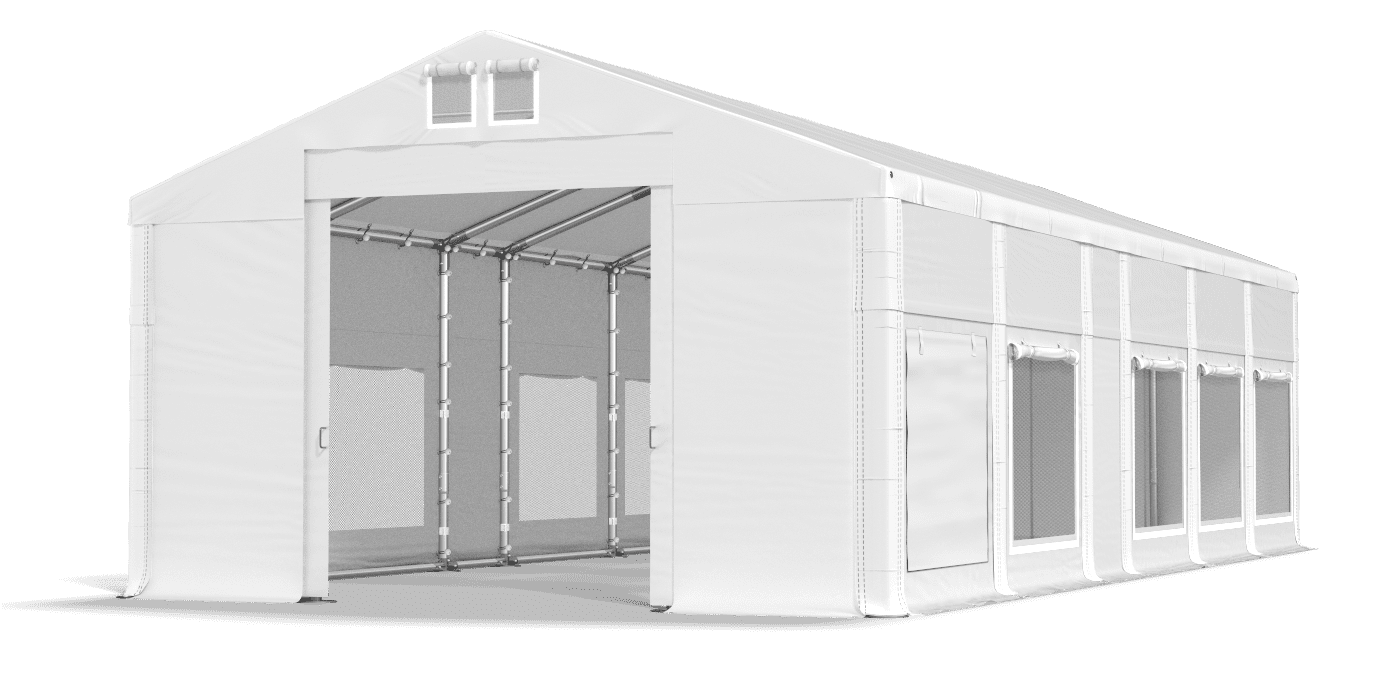 Brána stanu otvorená