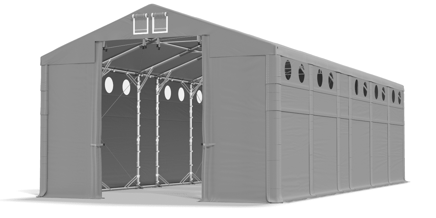 Brána stanu otvorená