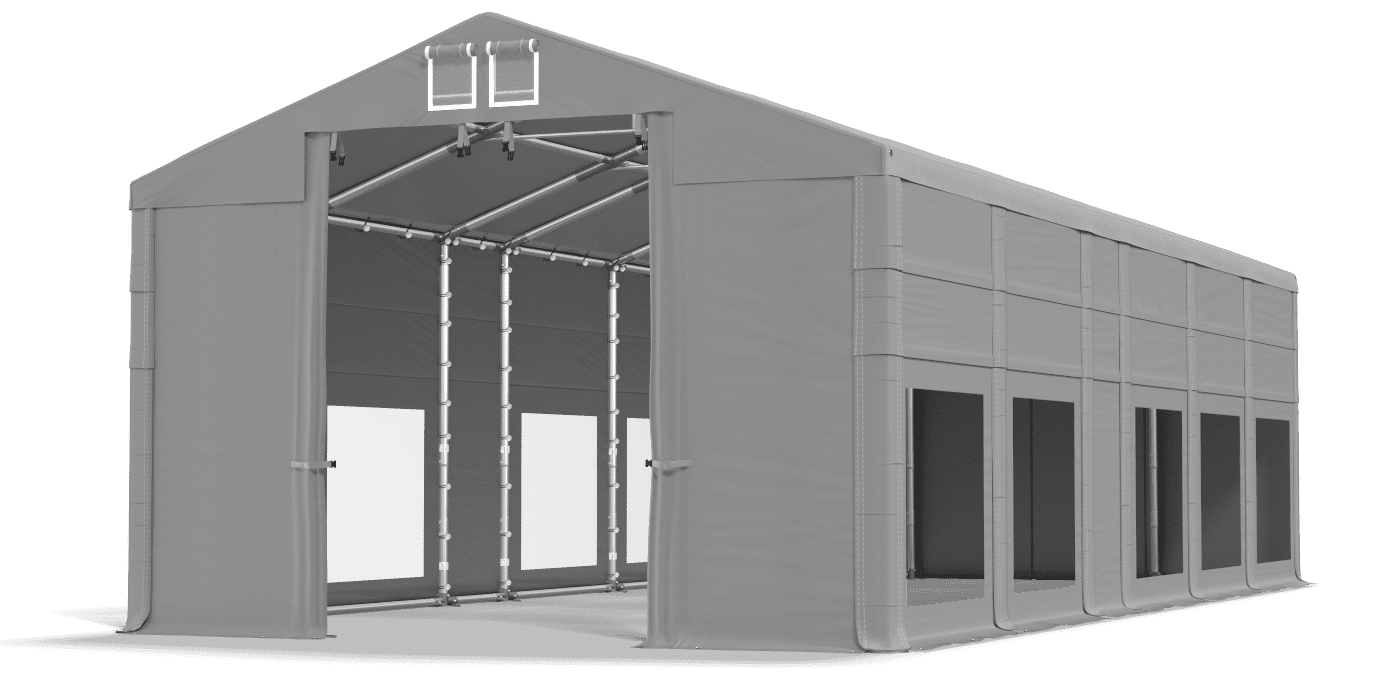 Brána stanu otvorená