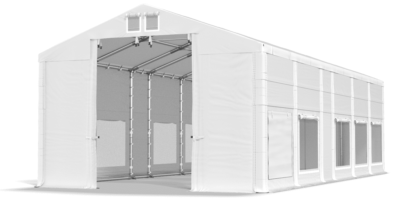 Brána stanu otvorená