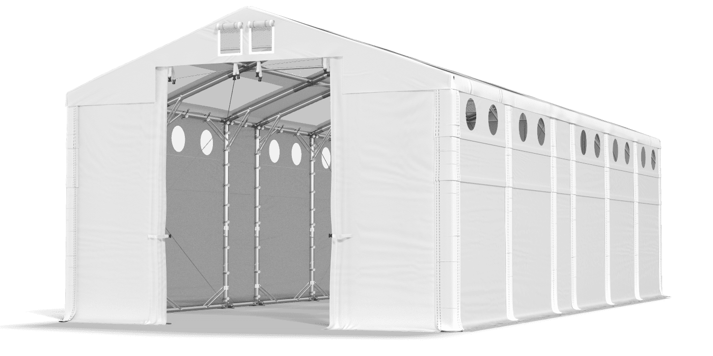 Brána stanu otvorená