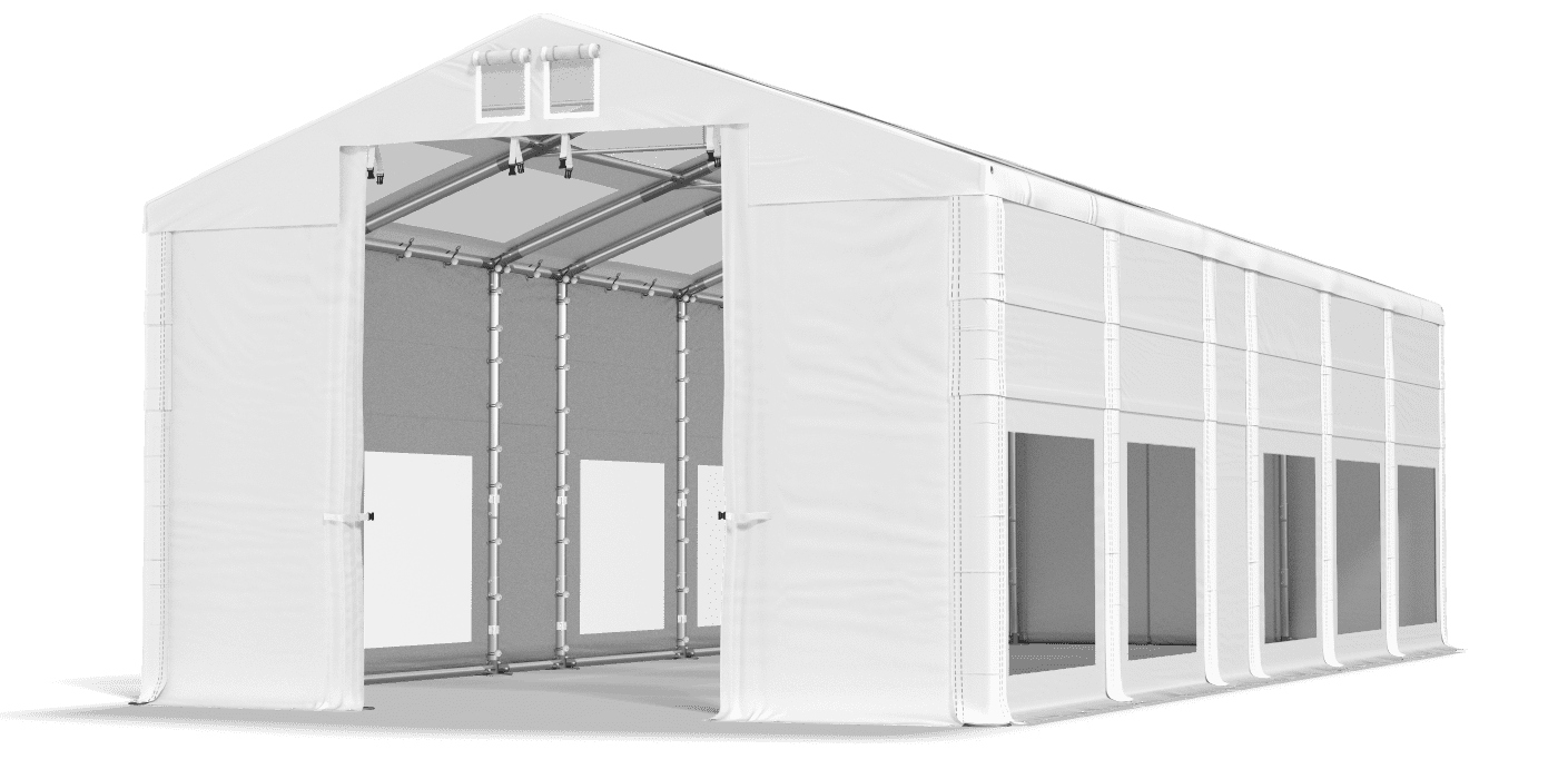 Brána stanu otvorená