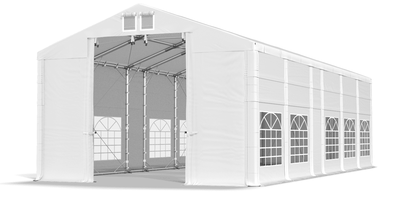 Brána stanu otvorená