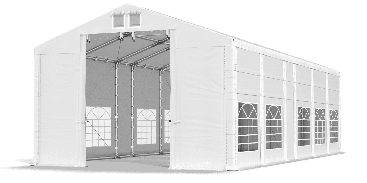 Brána stanu otvorená