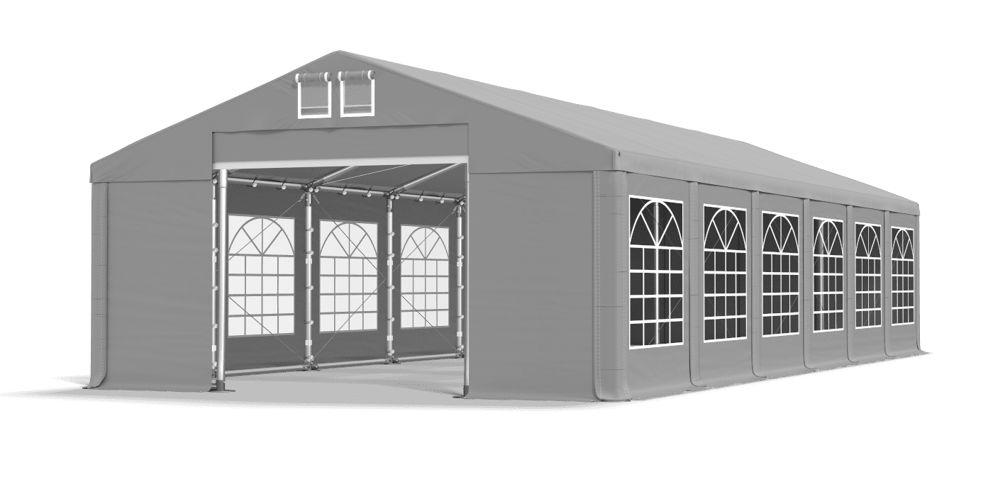 Brána stanu otvorená