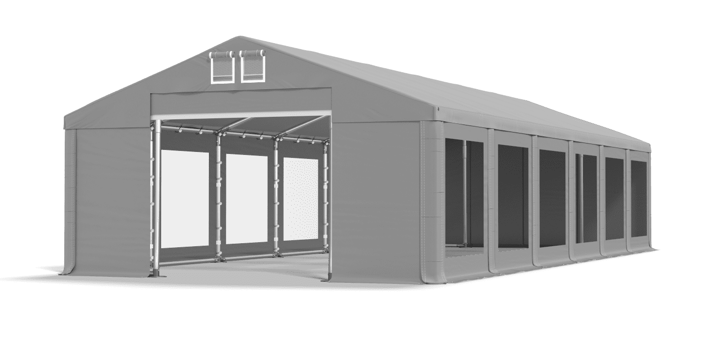 Brána stanu otvorená