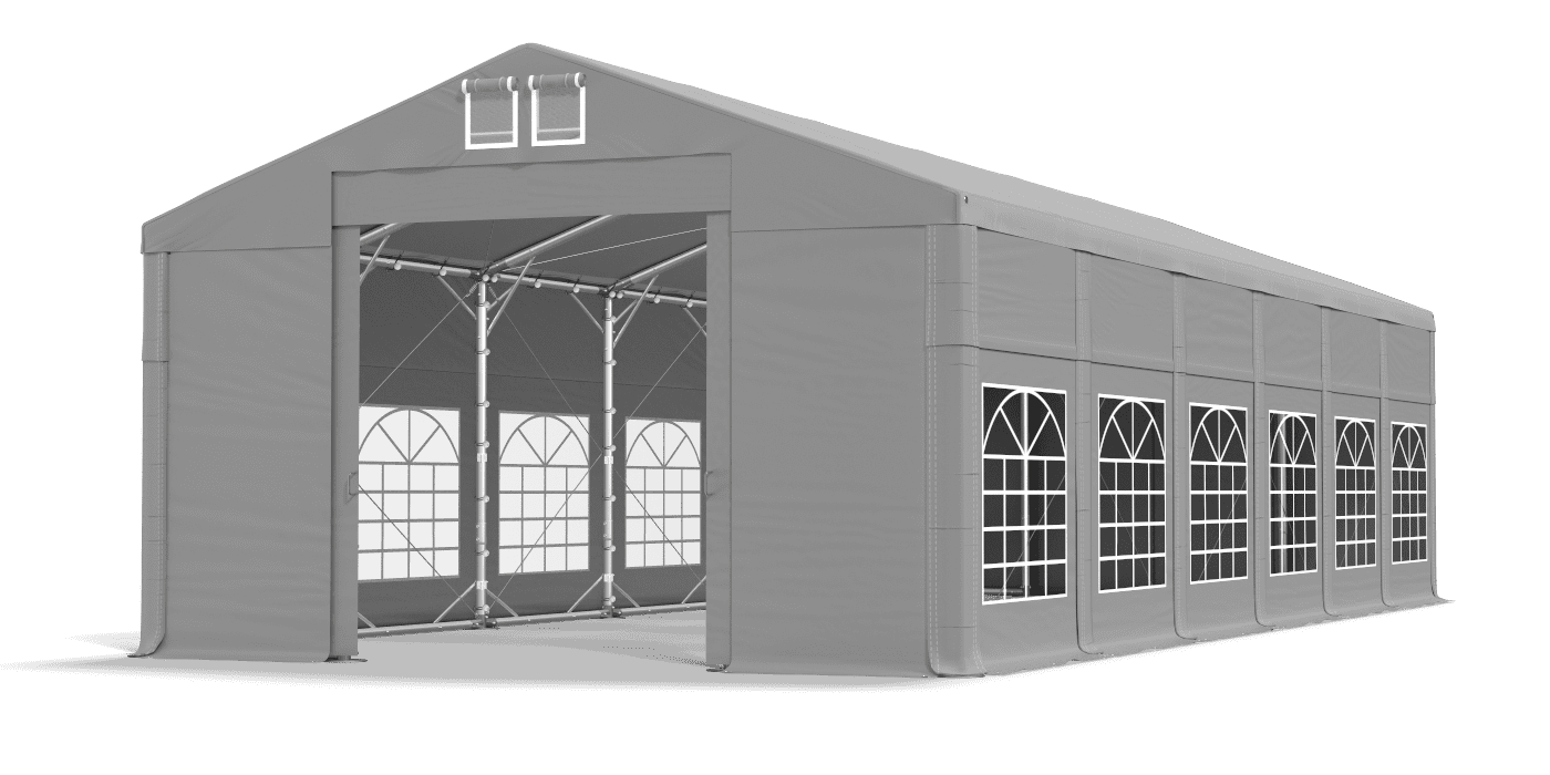 Brána stanu otvorená