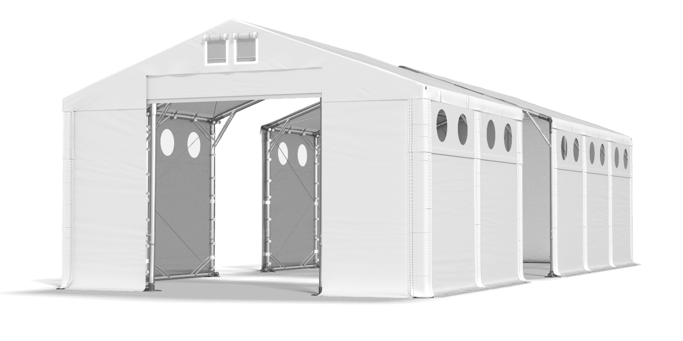 Brána stanu otvorená