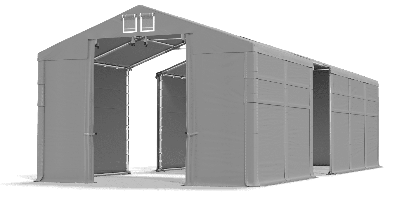 Brána stanu otvorená