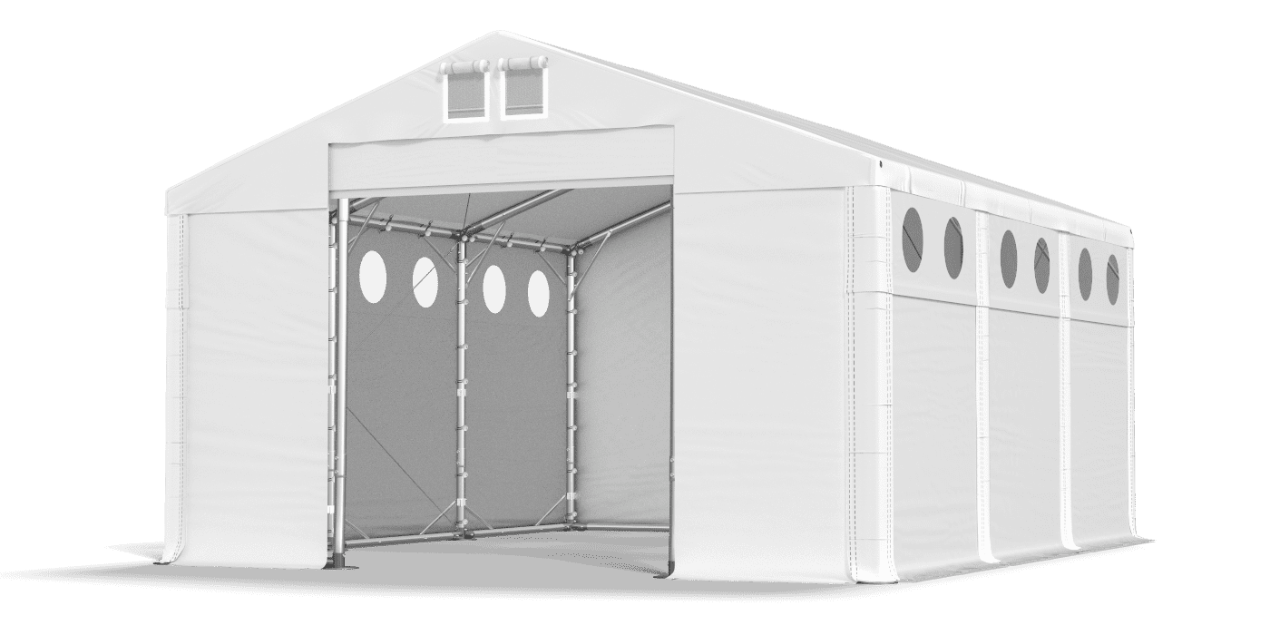 Brána stanu otvorená