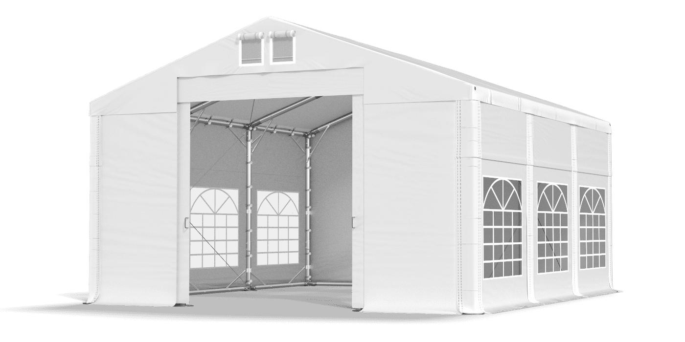 Brána stanu otvorená